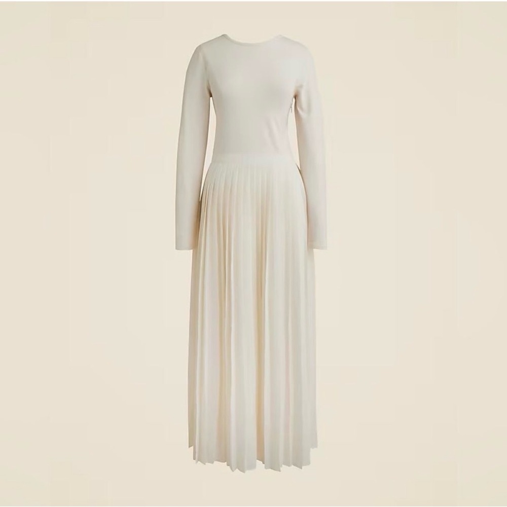 J Crew - pleated ballet dress in stretch cotton blend